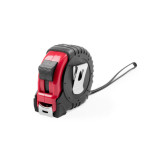 Cinta métrica publicitaria personalizado con el logo FiveMeter 5M color rojo tercera vista