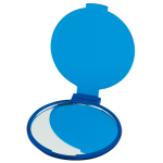 Espejo personalizado barato plegable para maquillaje color azul