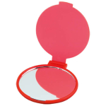 Espejo personalizado barato plegable para maquillaje color rojo