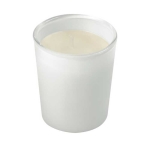 Vela aromatizada con envase de cristal de colores a elegir Scent color blanco