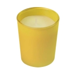 Vela aromatizada con envase de cristal de colores a elegir Scent color amarillo