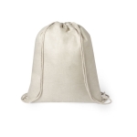 Mochila saco en poliéster para sublimación Natural Sublim color natural primera vista