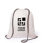 Mochila de algodón 120g/m2 con cuerdas de colores Color Strings vista principal