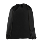 Mochila saco no tejida 80 g/m2 con logotipo de empresa Original color negro segunda vista frontal