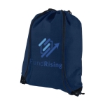 Mochila saco no tejida 80 g/m2 con logotipo de empresa Original color azul marino vista impresión serigrafía