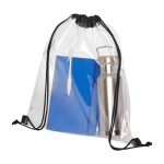 Mochila transparente con cuerdas de colores Transparent color negro segunda vista