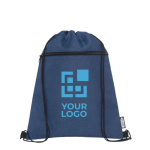 Mochila reciclada de cuerdas para eventos con bolsillo RPET vista principal