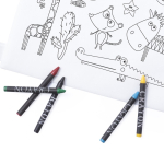 Mochilas publicitarias saco para colorear en nonwoven Safari color blanco primera vista