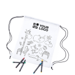 Mochilas publicitarias saco para colorear en nonwoven Safari vista principal