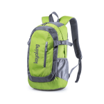 Mochila técnica en poliéster y ripstop con acolchado Campbase color verde claro primera vista
