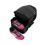 Mochila con bolsillo para calzado en poliéster 600D Gymfit color azul quinta vista