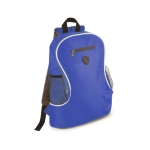 Mochila barata de poliéster con diversos compartimentos Travel color azul primera vista