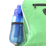Mochila barata de poliéster con diversos compartimentos Travel color verde tercera vista