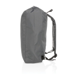 Mochila básica enrollable reciclada con AWARE  Rolltop color gris oscuro quinta vista