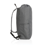 Mochila básica enrollable reciclada con AWARE  Rolltop color gris oscuro sexta vista