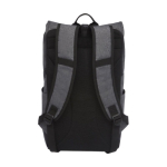 Mochila en acabado gris y negro acolchada para PC de 15,6'' Fintech color gris oscuro segunda vista frontal
