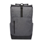 Mochila en acabado gris y negro acolchada para PC de 15,6'' Fintech color gris oscuro segunda vista trasera