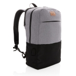 Mochila de tela duradera con RFID y USB para portátil de 15,6'' Smart color negro
