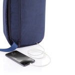 Mochila antirrobo con USB y RFID y puerto USB Bobby Sling color azul marino octava vista