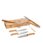 Kit de utensilios para barbacoa con estuche de bambú Barbacoa Grill vista principal
