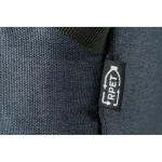 Neceser para publicidad reciclado con bolsillo y asa RPET Urban color azul cuarta vista