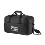 Bolsa de deporte con interior forrado y fondo semirrígido color gris oscuro imagen con logo 4
