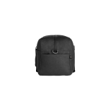 Bolsa de deporte con interior forrado y fondo semirrígido color gris oscuro cuarta vista