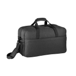 Bolsa de deporte con interior forrado y fondo semirrígido color gris oscuro