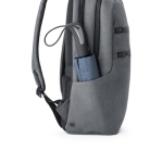 Mochila de nylon con RFID para portátil de 15'' WaterResistant color gris quinta vista