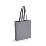 Bolsa personalizada de algodón reciclado 140 g/m2 Reciclo Colors color gris oscuro
