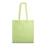 Bolsa personalizada de algodón reciclado 140 g/m2 Reciclo Colors color verde claro primera vista