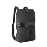 Mochila adaptable a dos tamaños de microfibra Versatile color negro quinta vista