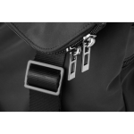 Mochila adaptable a dos tamaños de microfibra Versatile color negro