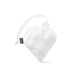 Bolsa plegable de malla para compra plegable RPET de 190T color blanco primera vista