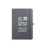 Libreta de piel reciclada A5 hojas a rayas Recycled Leather vista principal