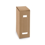 Botella de acero con tapa de bambú y franja metalizada 640ml Ultimate en caja