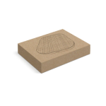 Cargador sin cables personalizado de ABS reciclado Fabric RPET color gris en caja