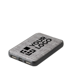 Batería portátil personalizada de RPET 5.000 mAh USB Fabric RPET vista principal
