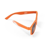 Gafas de sol promocionales recicladas con protección UV400 color naranja tercera vista