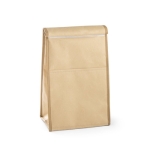 Bolsa térmica papel con forro non-woven con cierre de velcro 4L Lunch color natural