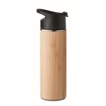 Termo antifugas de acero inoxidable con tapa y asa 450ml Tea Travel color madera tercera vista
