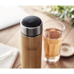 Termos personalizados con termómetro táctil e infusor 480ml Tea Touch color madera vista bodegón principal