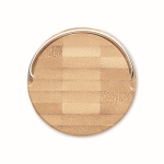 Botella de cristal con tapa de bambú y asa 500ml Crystal Geneve color transparente decima vista