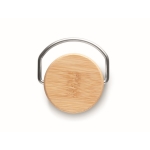 Botella termo grande con impresión a todo color 1L Termica Clip Large color plateado mate