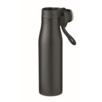 Botella de acero personalizada con tapa magnética 600ml Inox Magnet color negro segunda vista