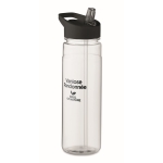 Bidones personalizados con boquilla plegable de color 650ml Festival RPET color negro vista principal