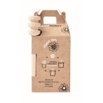 Tarro de miel de flores silvestres con dispensador personalizado 50g color madera octava vista