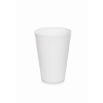 Vasos para eventos en plástico reutilizable de 300ml Festival color blanco