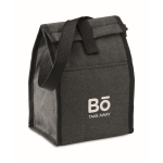 Bolsa térmica reciclada con bolsillo y capacidad 3L Taranaki RPET color negro vista principal