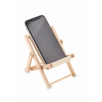 Soporte plegable de teléfono en forma de tumbona DeckChair color beige segunda vista